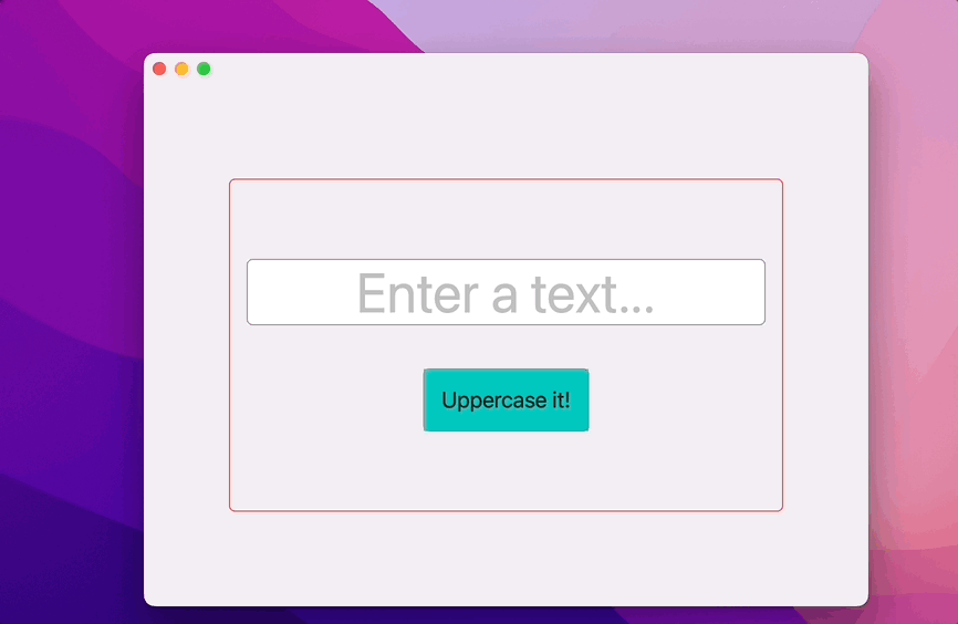 Adding a border to the ContentView for debug